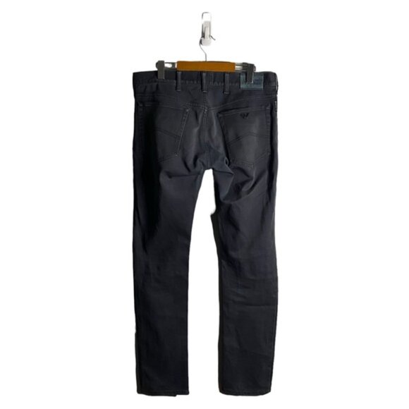 Armani Exchange Men's Gray Slim Fit Button Fly Denim Jeans - Picture 10 of 10